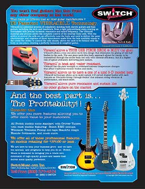 Switch Vibracell Guitar Advertising - 2004