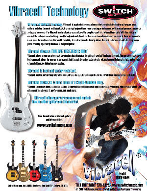 Switch Vibracell Guitar Advertising - 2004