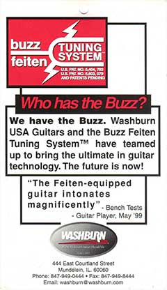 Washburn Buzz Feiten Information
